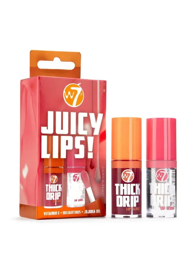 Juicy Lips Lip Gloss Gift Set Foolish & In The Clear W7