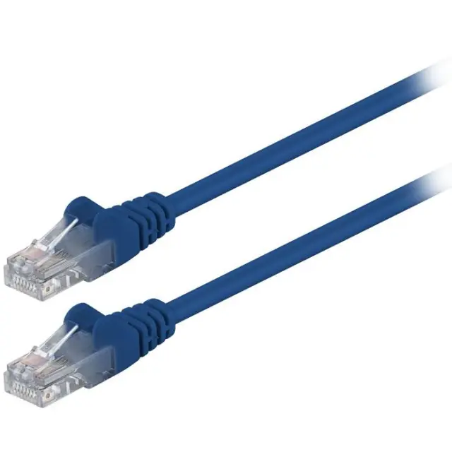 Καλώδιο δικτύου CAT 5e, U/UTP, 1.00m σε μπλε χρώμα.