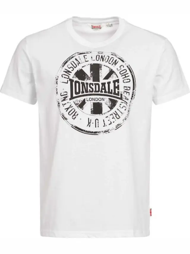 LONSDALE DILDAWN ΑΝΔΡΙΚΗ ΜΠΛΟΥΖΑ - WHITE WHITE
