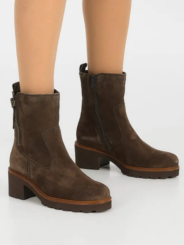 Gabor Μποτάκια Γυναικείο δέρμα Nubuck Καφέ GAB/76631 43-BROWN 2