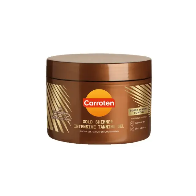 Carroten Gold Shimmer Intensive Tanning Gel Ιριδίζον Τζελ για Πολύ Έντονο Μαύρισμα, 150ml