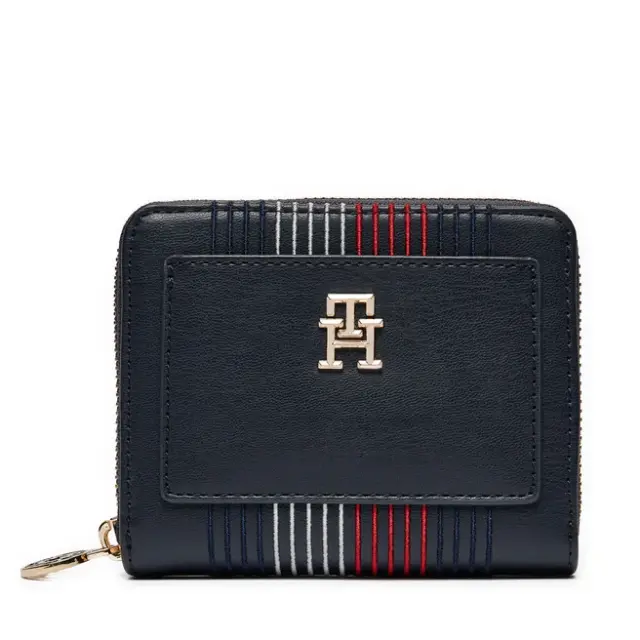 Tommy Hilfiger Μεγάλο Πορτοφόλι Γυναικείο Distinct Med Za Corp Σκούρο Μπλε