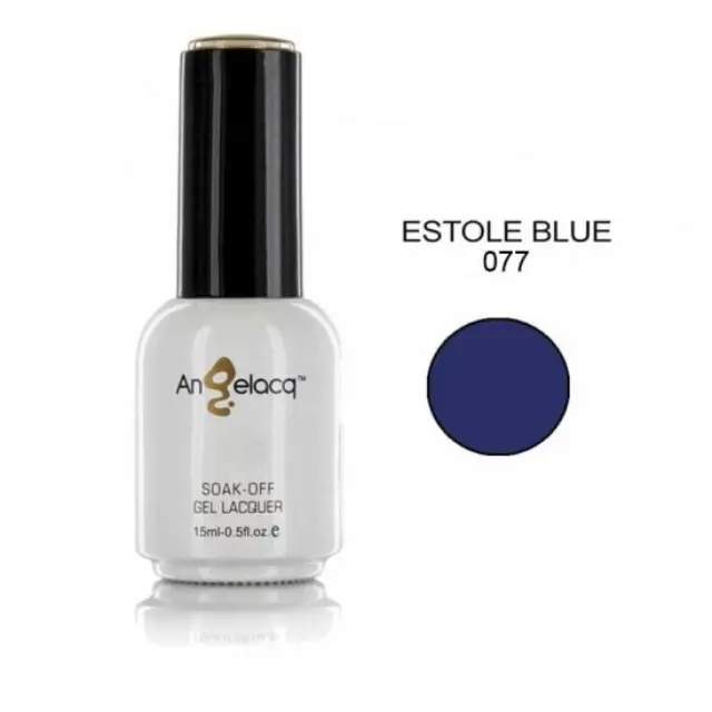 Ημιμόνιμο επαγγελματικό βερνίκι ANGELACQ 15ML - 0.5FL.OZ 077 Estole Blue