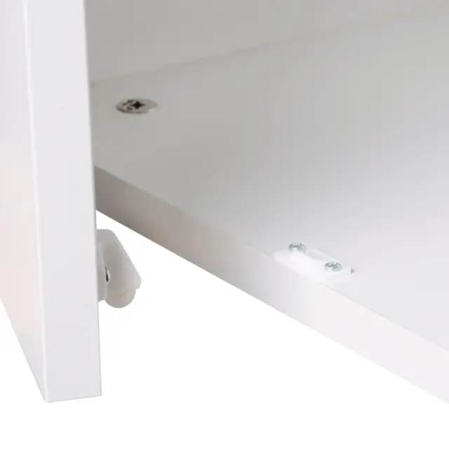 Πιαστράκι Με Ροδάκι 36x19x28mm Λευκό Πλαστικό 3
