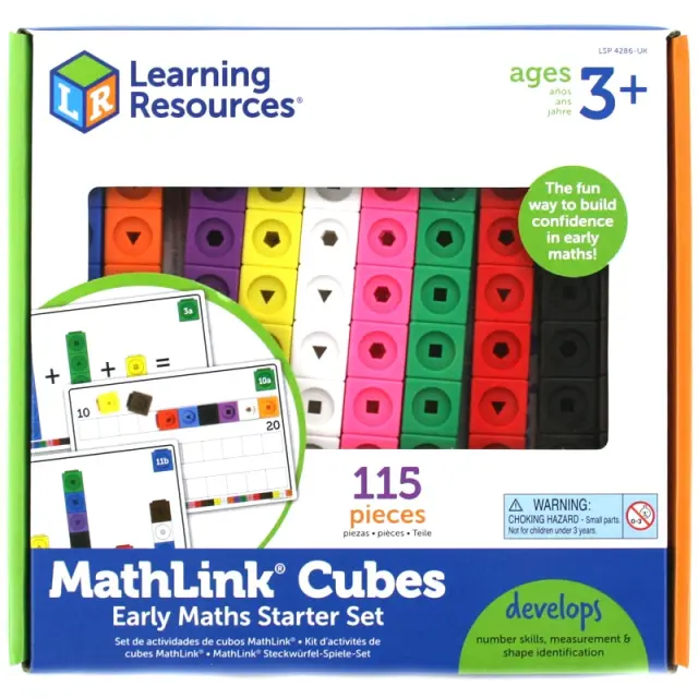 Learning Resources Εκπαιδευτικό Παιχνίδι Mathlink® Cubes Activity Set για 3+ ετών LSP 4286-UK
