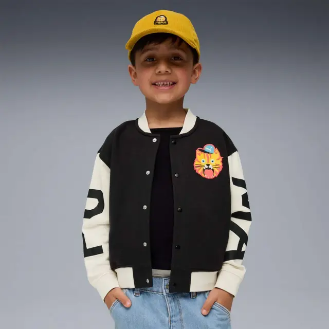Puma Boy's Moody Cat Bomber Jacket Μαύρο 632208-01 (Puma) 3