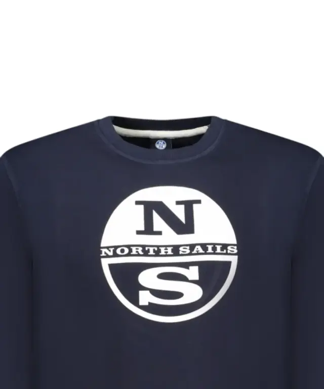 North Sails- Ανδρικό Φούτερ Hoodie Regular Fit 993036-000-0802 Μπλε Ναυτικό 3
