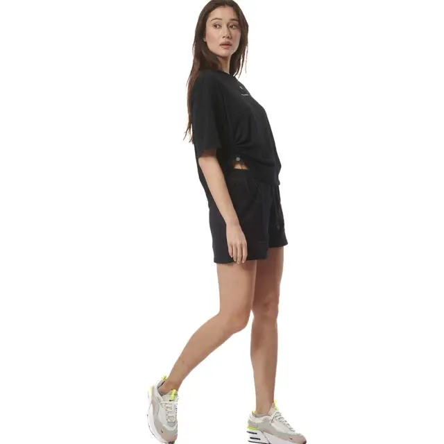 Body Action Women's Athletic With Embroidery Shorts Μαύρο 031424-01 (Body Action) - Small 2