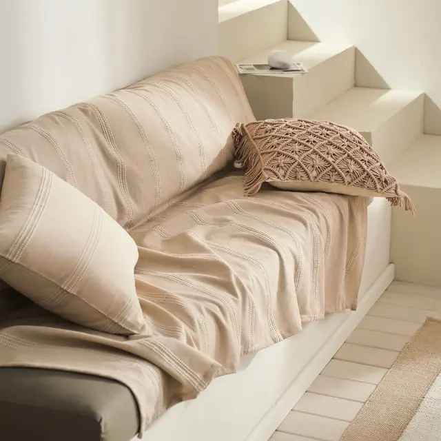Μαξιλαροθήκη 43x43cm GOFIS HOME Sahara Wet Sand Beige 193 2