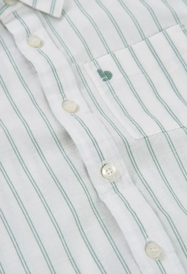Boboli Shirt linen ριγέ για αγόρι 813024-9778 3