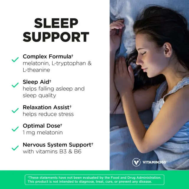 Vitamin360 Sleep Support with Melatonin 3