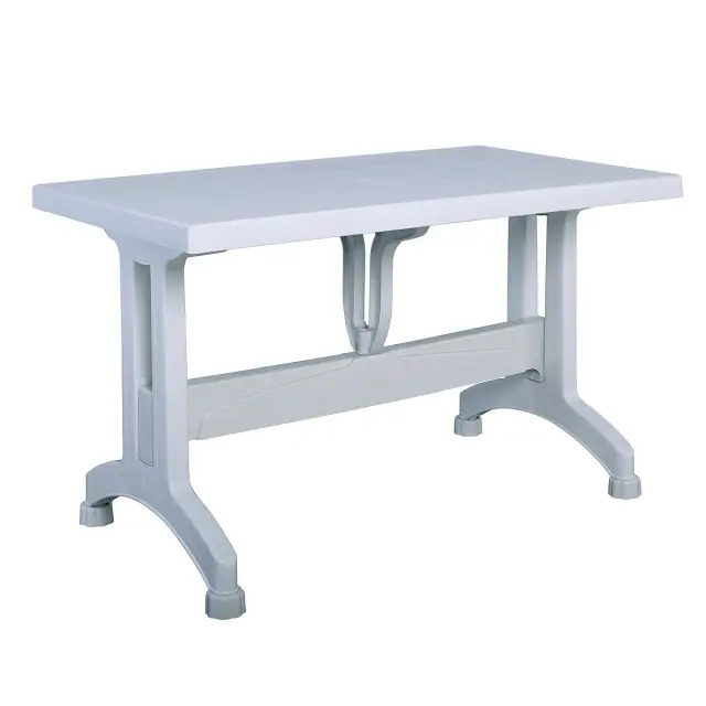 Τραπέζι Τραπεζαρίας Κήπου VICCO Λευκό PP 120x70x73cm