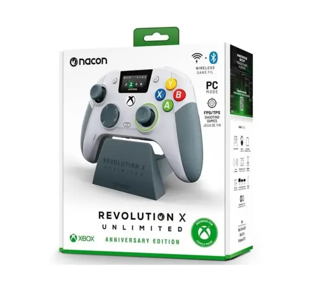 Nacon Revolution X Unlimited 360 Anniversary Edition Ασύρματο Controller για Xbox Series X|S + PC – Hall Effect, Custom Profiles, LCD Screen 3