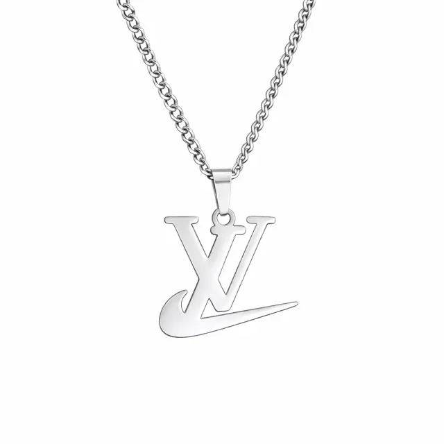 Ghetto Famous Brands Tick Pendant Necklace SS Unisex