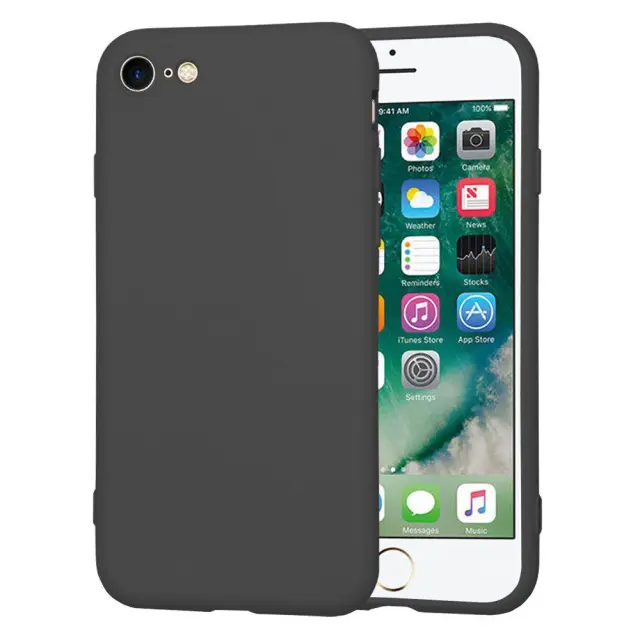 Techsuit® SoftFlex Θήκη για iPhone 7/8/SE- Black