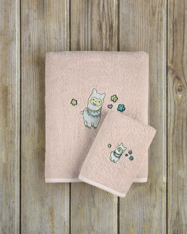 Kocoon Bebe Σετ Πετσέτες (30x50 + 70x120) - Pink Paca