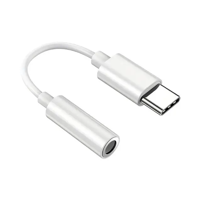 Powertech CAB-UC088 PT Cable USB-C To 3.5mm Female Λευκός