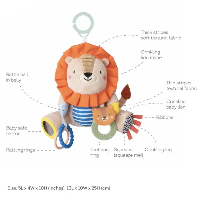 Παιχνίδι Δραστηριοτήτων Taf Toys Harry Lion Activity Doll T-12805 2