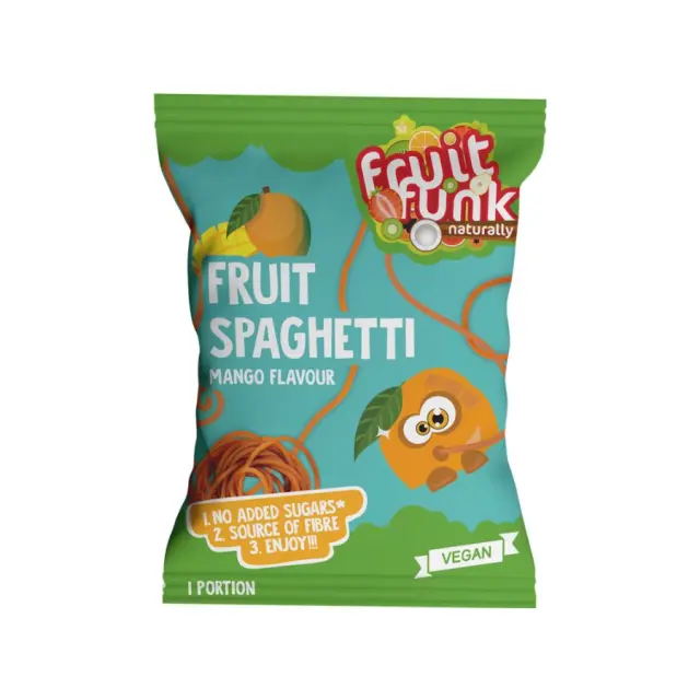 Fruit Spaghetti Mango Happybag Φρουτένιο Σνακ – Fruitfunk – 20g 8720618786944