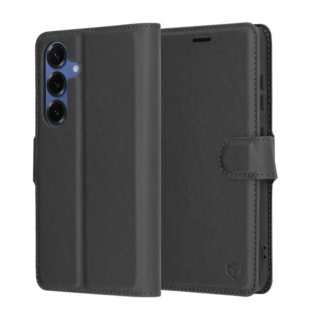 Techsuit® Leather Folio Θήκη για Samsung Galaxy S25- Black