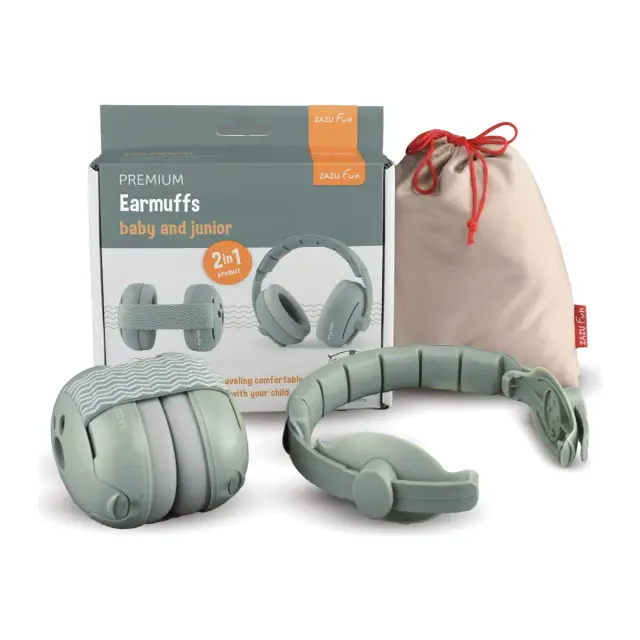 Zazu Fun Earmuffs Ωτοασπίδες Προστασίας Ακοής Πράσινο ZA-EAR-02 2