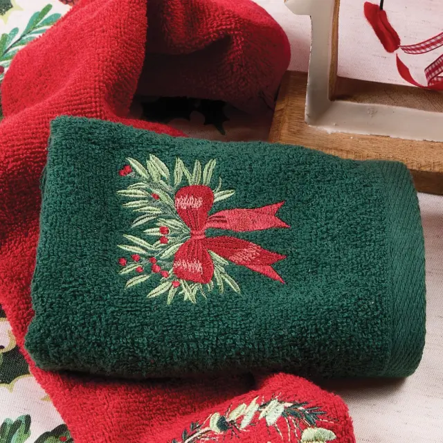 Πετσέτες Κουζίνας Σετ 2Τεμ 30x50 Christmas Das Home 0908 Green-Red 100% βαμβακερό 3