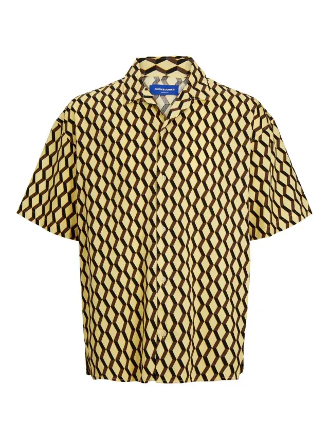 JORBELIZE TENCEL AOP SHIRT SS French Vanilla