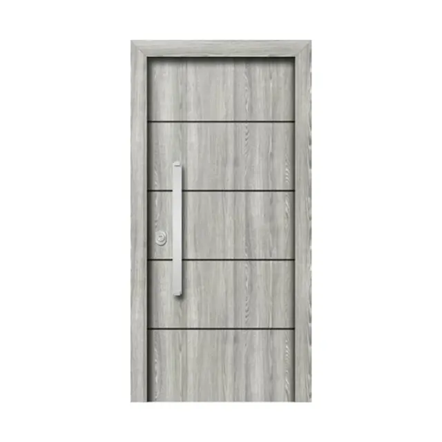Θωρακισμένη πόρτα με επένδυση Laminate και σχέδιο παντογράφου L 810 Κατασκευαστική