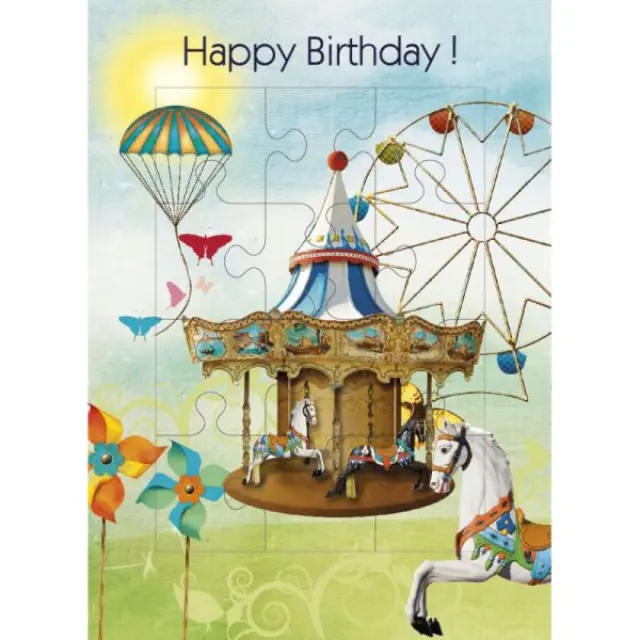 Ευχετήρια Κάρτα Puzzle Happy Birthday Z06