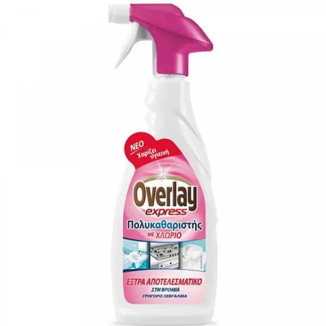 OVERLAY Spray Πολύκαθαριστης 650ml με Χλώριο (Sticker -40%)