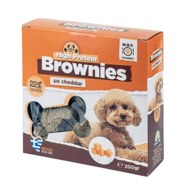 M.B.F. Gourmet High Protein Brownies Με Cheddar 200gr Μονόχρωμο