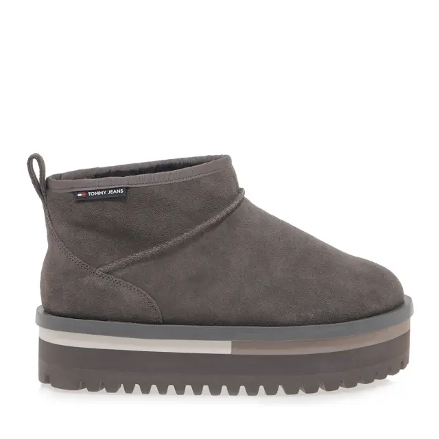 Γυναικεία Δερμάτινα Μποτάκια Tommy Hilfiger EN0EN02599 PL0 Γκρι Γκρι - 40