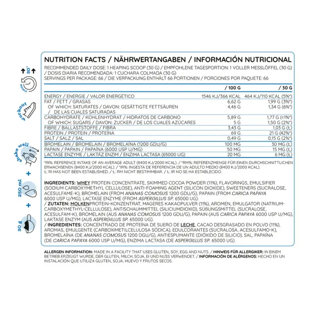 Nutriversum Whey PRO - PURE chocolate, 2000-g 2