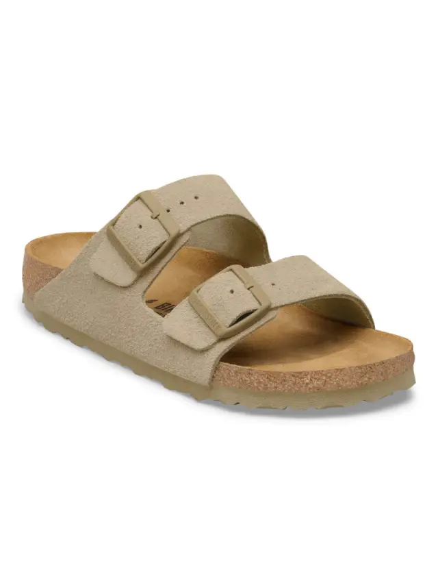 Birkenstock Πέδιλα Unisex δέρμα suede Μπεζ BIR/ARIZONA 1032061 F/KHAKI - 43 2