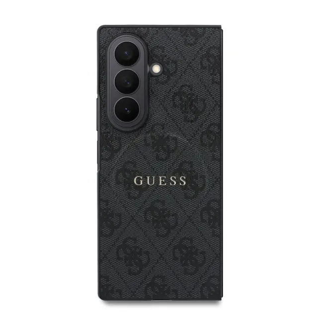 Guess PU Leather 4G Magnetic Case for Samsung Galaxy Z Fold 8 Ultra Black 2