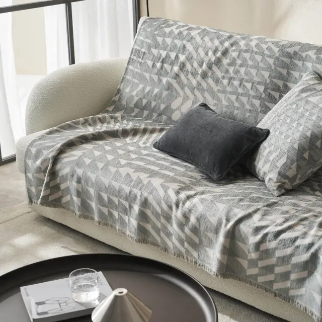 Ριχτάρι Τετραθέσιου Gofis Home Caspian Weed Grey 20-07-156-4/07 180x350