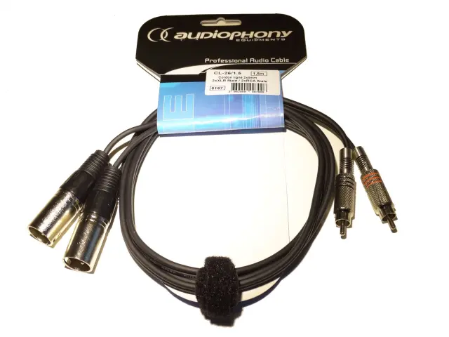 HILEC CL-26/1.5 ΚΑΛΩΔΙΟ LINE 2x XLR M / 2x RCA M 1.5M 2