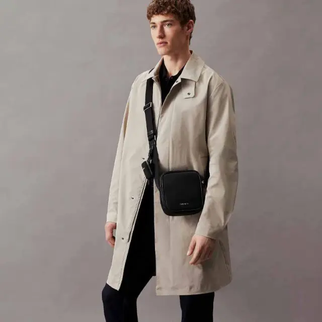 Calvin Klein - Ανδρική Τσάντα Ώμου / Χιαστί Ck Est. Pu Cube Reporter K50K511861-BEH Μαύρο 2