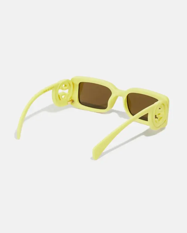 Gucci Interlocking G GG1325S 007 Γυναικεία Γυαλιά Ηλίου Yellow - 54–19–140 3
