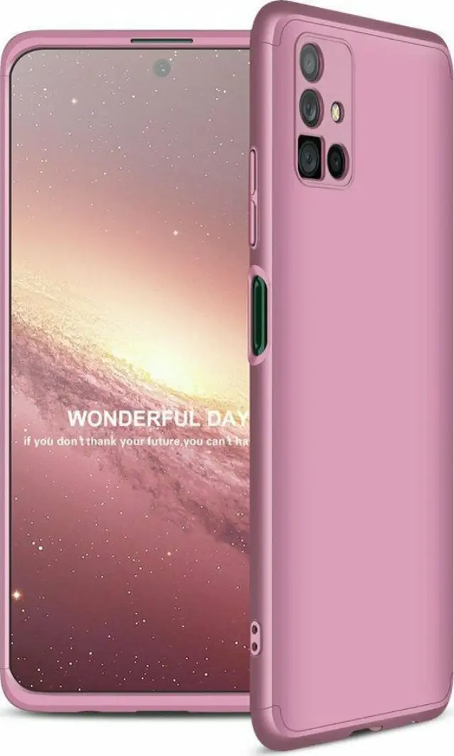 GKK® 360 Full Cover Πλαστικό Για Samsung Galaxy M51 - Ροζ