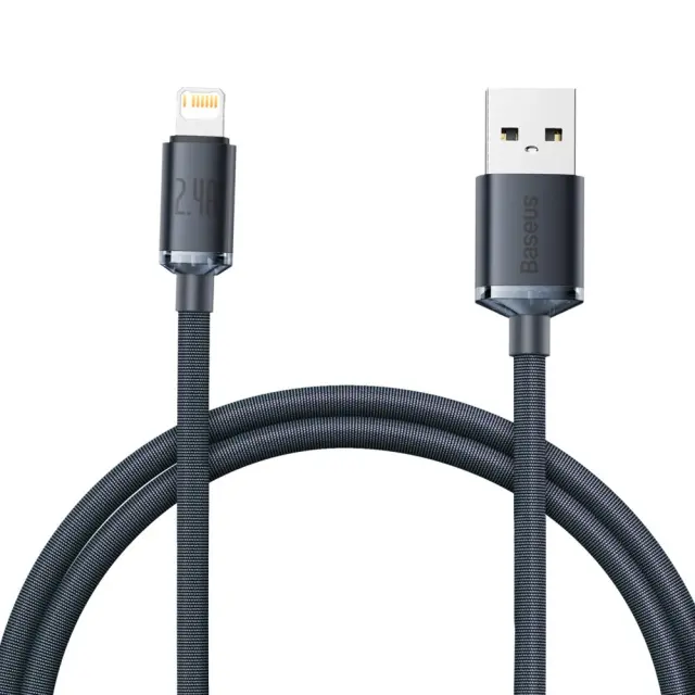 Mobile Charging Cable Usb to Lightning 2.4A Baseus CAJY000001 Black