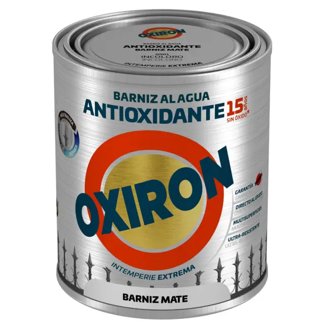 Βερνίκι Μετάλλων Νερού Αντισκωριακό TITAN OXIRON ANTIOXIDANTE BARNIZ MATE 750ml