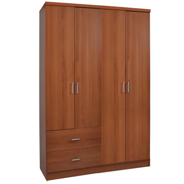Ντουλάπα LIFE Τετράφυλλη Κερασί Μελαμίνη 119x42x180cm