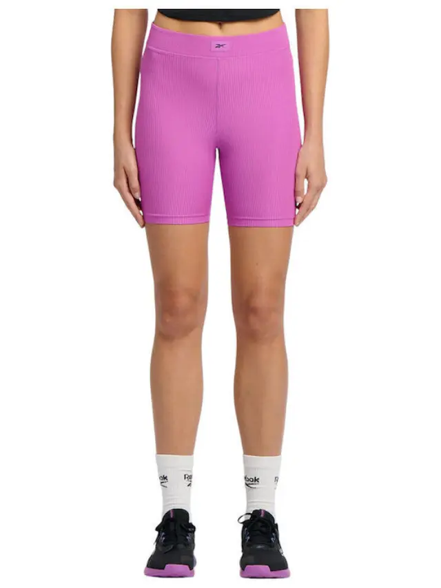 Reebok Rib Bike Shorts in Purple Rave 100214298 - L