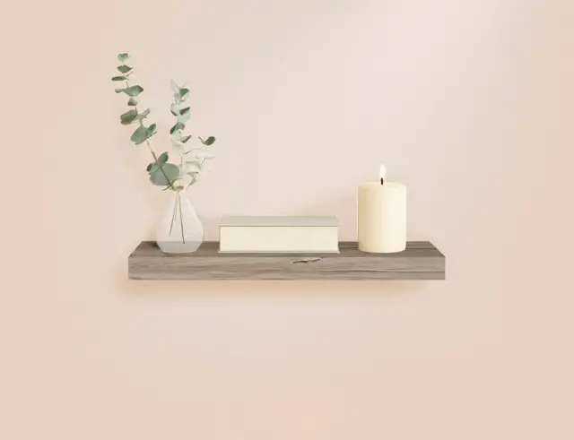 Ράφι Τοίχου Homea με διαστάσεις 75x22.8x3.4cm - Chene 6RAN792CN 3