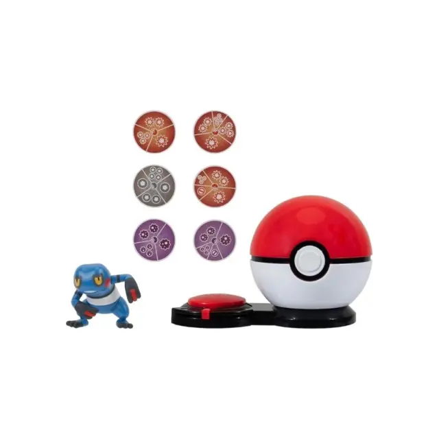 Παιχνίδι Μάχης Pokemon Croagunk with Poké Ball - Poison & Fighting Disks JW002724-W05 2