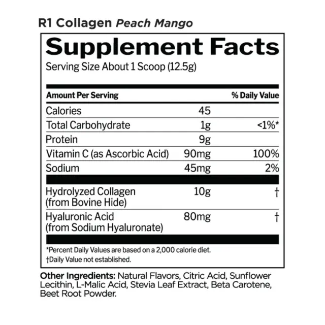 Rule1 Collagen Peptides Peach Mango, 250 g 2