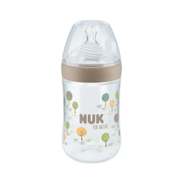 Nuk Πλαστικό Μπιμπερό με Θηλή Σιλικόνης 260ml για 6-18 μηνών