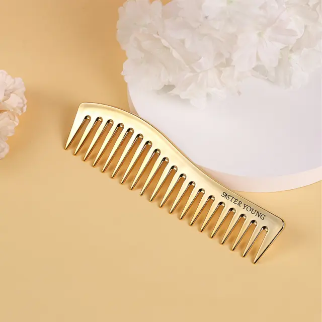 Sister Young Zuri Gold Luxury Hair Comb 3