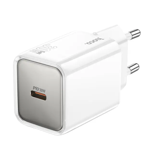 Φορτιστής Ταξιδίου N47 Glorious USB-C PD30W QC3.0A GaN Λευκός